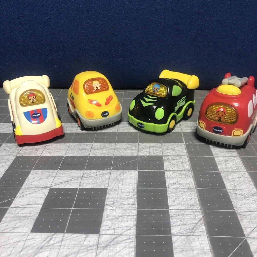 VTech Go! Go! Smart Wheels Cars Lot of 4 Tested and Working Fire‎ Race Car